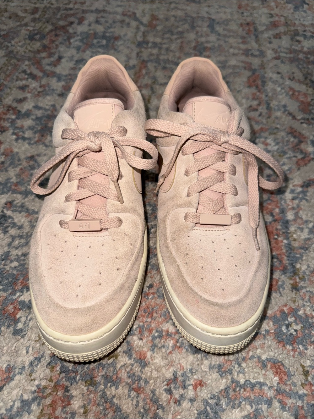 Women’s Suede Blush Nike Air Force 1 Sneakers